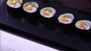 Sushi Roller Anti-Moisture Rice Roll Membuat Cetakan Alat Cetakan Tirai Sushi / cetakan sushi / cetakan nasi bento MLH AE17