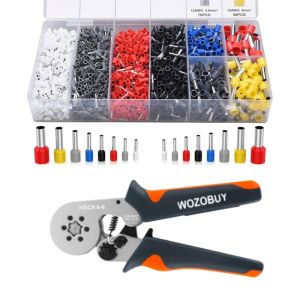 Ferrule Crimping Tool Or Tool Kit AWG23-10 Self-Adjusting Ratcheting Hexagonal Crimping Pliers For Insulated Wire End Terminals