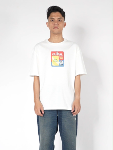 Capmart Kaos Pria Lengan Pendek Oversized Fit Katun Tag 131224