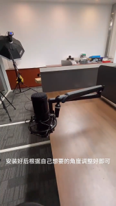 JIJI.SG Caelix Microphone Boom Arm Stand Adjustable Scissor Arm Desktop Stand