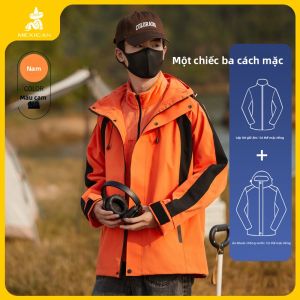 Mexican | Áo Khoác Ngoài Chống Thấm Nước Chống Gió 3-trong-1 Có Thể Tách Rời cho Nam và Nữ