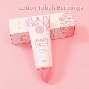 Paket 2PCS GMEELAN PEACH BODY LOTION & GMEELAN SAKURA GLUTA BRIGHTENING - Paket Mencerahkan dan Meratakan Warna Kulit