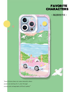 Cute Cartoon Cat Pink Protective Phone Case for  16Pro Max 17 15Plus 12Mini Xiaomi 14 Huawei Mate60 Scz Original Design