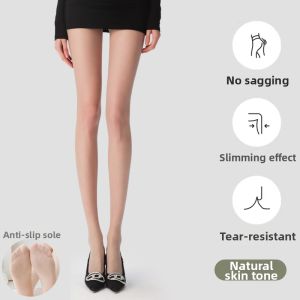 FENGTING | Sheer Tear-resistant Beige Nude Cover-up Silk Pantyhose