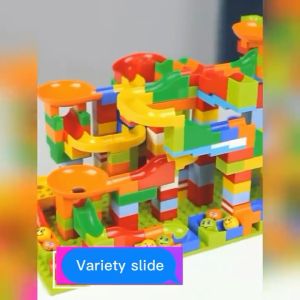 Little Buddy c Marble Race Track Ball Block Funnel Slide Brick Children Toys Kids Boys and Girls Gifts