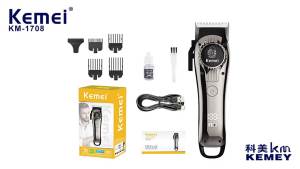 Kemei | Tông Đơ Cắt Tóc Điện Kemei KM-1708 Cho Thợ Cắt Tóc Có Thể Sạc Lại Không Dây Máy Cắt Râu Chuyên Nghiệp Máy Cắt Tóc Với 3-4 Đầu Phun