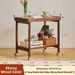MANHAOSHI | Moveable Small Living Room Side Table Trolley