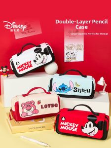 Girl School Pencil Case Large Capacity 2 Layers Portable