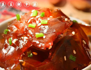 Tendong karne ng baka na nakakasiyahan ng pagkain na may masarap at inihaw na lasa na 80g   牛蹄筋