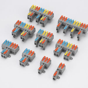Universal Compact Wire Connector Splitter Quick Electrical Cable Splice Terminal Block Push-in Home Electrical Conductors joint