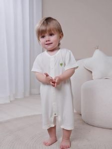 babylove | Summer Thin Short Sleeve Bamboo-Cotton Breathable Babysuit