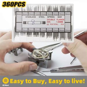 【Fast Shipping】 360pcs/Set Watch Accessories Watchband Stainless Steel Metal Spring Bars 8mm - 25mm Strap Belt Repair Tools Watch Band Spring