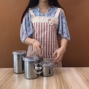 กระป๋องเก็บชาและกาแฟ กระป๋องเก็บเมล็ดกาแฟ กระป๋องเก็บเมล็ดพืช กระป๋องเก็บในครัว