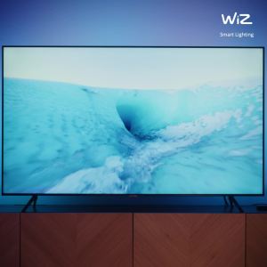 NEW WiZ HDMI Sync Box with TV Backlight – Syncs Light to Your Movies Games and Music - HDMI 2.0 – Supports 4K at 60Hz - RGBIC LED Strip for TVs