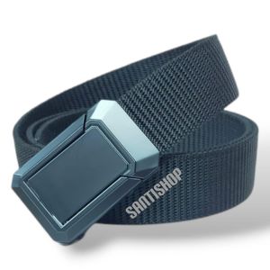 IKAT PINGGANG PRIA NYLON GESPER FAST UNLOCK KEPALA BESI