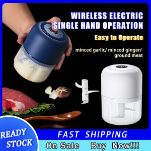 Electric Garlic Masher Mini Meat Grinders Portable Garlic Chopper Vegetable Crusher Kitchen Tool with USB Charging