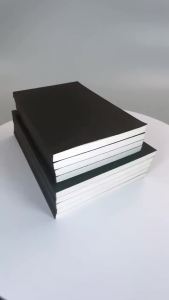 Sổ Tay Bìa Đen A5/B5 128 Tờ/256 Trang Trang Giấy Kẻ Ngang & Kẻ Ô Trống Dành Cho Văn Phòng & Ghi Chú Học Tập CS-078