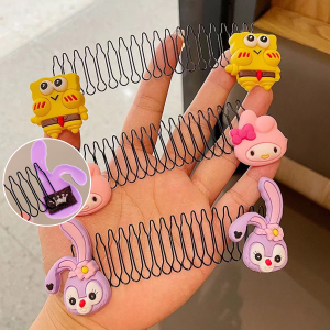 Seeko Childrens Hair Comb Headband For Kids girl Cartoon Ponytail Clip Children Buckle Fixing Hairpin