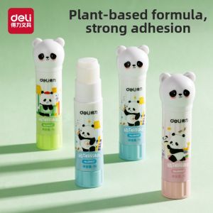 deli | High Viscosity Cartoon Cute Student Suitable Preschooler Applicable Quick Drying Powerful Waterproof Transparent Plant-Based Glue Stick