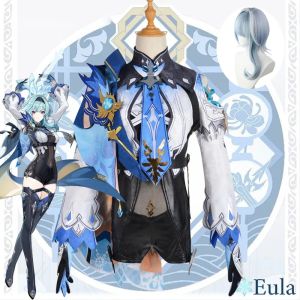 Bộ Trang Phục Cosplay Eula Genshin Impact Dành Cho Nữ Người Lớn Bao Gồm Tóc Giả Dùng Cho Lễ Hội Hóa Trang Chủ Đề Game Anime Halloween