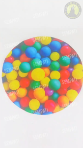 SEMPATI GROSIR Karpet Sangkar Lovebird 3d Motif Bola Isi 10 Pcs Karpet Perlak Tebok Kandang Burung Love Bird Lb Alas Dasar Kandang Bulat Burung Lovebird