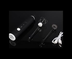 ABWBT Milk Frother Handheld Electric Foam Maker for Coffee Lattes Mini Blender and Foamer with Stainless Steel Whisk