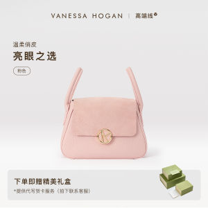 VH Womens Pillow Bag Large Capacity Loose Handbag Top Layer Cowhide Single Shoulder Crossbody Bag British Style Soft Fabric