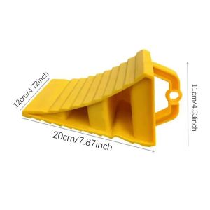 Trailer / RV Wheel Chock with Handles Vehicle Truck Tire Stop Block Anti-slip Parking Wedges Car Stopper Wheel Alignment Block
