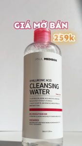 Tẩy Trang Paul Medison - từ thương hiệu da liễu hàng đầu Hàn Quốc làm sạch makeup bụi bẩn làm dịu da hyaluronic acid
