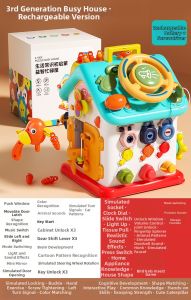 TonGJishi | Busy Board Montessori Educational Toy Develops Fine Motor Skills