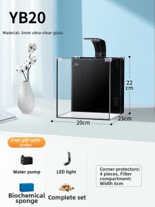 Yee | Back Filter Small Ecosystem Desktop Aquarium