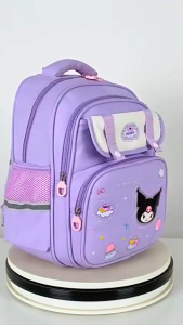 กระเป๋าเป้เด็กอนุบาลถึงประถม ลายการ์ตูนคุโรมิ ชินนาม่อน มายเมโลดี้ สีม่วง-ฟ้า-ชมพู น่ารักสดใส น้ำหนักเบา ใส่ของได้เยอะ สะพายสบาย ไม่เจ็บไหล่