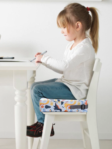 Toddler Booster Seat Anti-Slip Children Highchair Cushion Waterproof Fabric Chair Pad