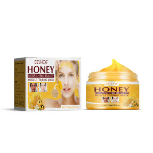 Eelhoe Honey Tearing Mask Nourishing Beauty Muscle Deep Clean Pores Dark Spots T Zone Nose Blackhead Remove Peel Off Mask Control Oil Moisturizing Whitening Exfoliating Shrink Pores Cleansing Purifying Mud Mask(100g)