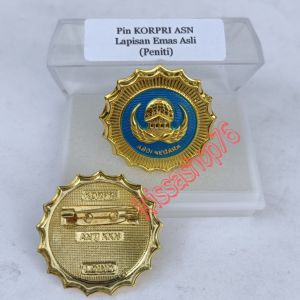 Lencana Bros ASN PNS Biru Magnet Loind