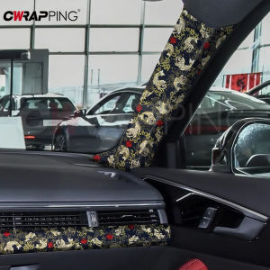 Car Interior Self-adhesive Cloth Adhesive Embroidery Sticker Interior Modification ABC Column for Furniture Car DIY Accessories