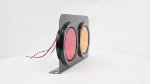 1 Set (2Pcs) - SD-2005 SHILIDUO 24V LED Round Tail 2 Slotted Tail light 32 LEDS High Quality Light
