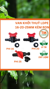 10 BỘ- Van khởi thủy LDPE 16mm20mm25mm kèm roăng cao su - Phụ kiện LDPE dùng trong hệ thống tưới tự động