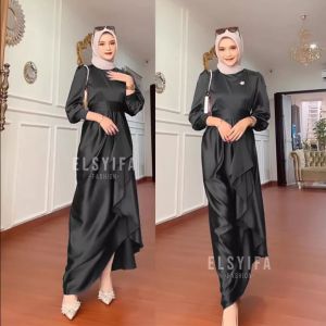 JUSI DRESS BRIDESMAID SATIN VELVET R.CAVALI PREMIUM SILK