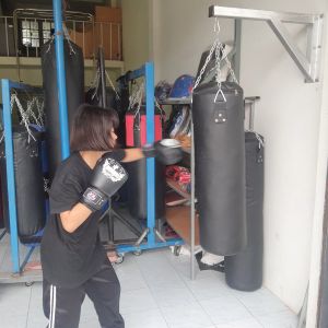 กระสอบทรายมวย120cmอัดผ้าพร้อมใช้งานกว่าง30cmน้ำหนัก25-30กิโล