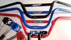 BMX Bicycle Haro Handlebar for Size 20: Bike GT Handle Post Slim Hammerhead and Stinger Handle Grip Pair