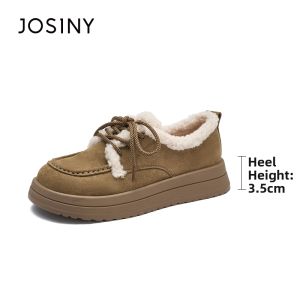 Josiny | Warm Lined Thick Sole Loafers for Women