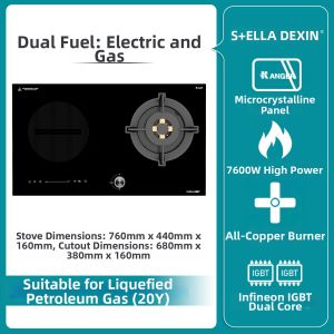 Energy-efficient Hybrid Fuel Range 2 Burners