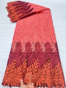 African Guipure Cord Lace Fabric 2026 High Quality Water Soluble French Lace Fabric For Woman Birthday Party Dresses