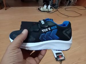 Sepatu Sekolah Anak Laki Laki Warna Hitam Perekat Usia PAUD TK SD SMP-KIDZTUBS1403