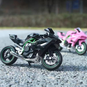 Ninja HX816 H2R Tỉ Lệ 1:18 Diecast Mô Hình Xe Máy Có Thể Làm Việc Giảm Chấn Kim Loại Đồ Chơi Thích Hợp Cho Trẻ Em Quà Tặng Trang Trí