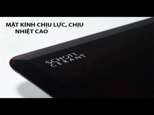 Bếp từ âm kính Binova BI-555-IDC 2 vùng nấu mặt kính Schott Ceran bo viền nhôm công nghệ inverter