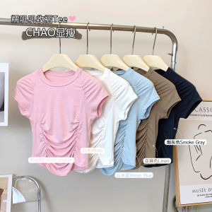 Fitness Short Sleeve Womens Yoga T-Shirt Quick Dry Cool Feeling Breathable Comfortable Running Slimming Effect Sportswear