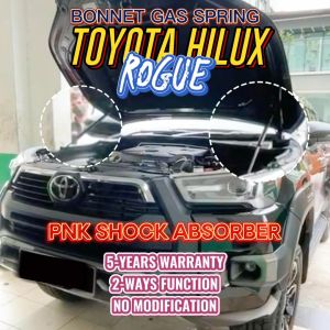 Front Damper Bonnet Absorber Gas Spring Gas Strut Bonnet Hood Damper Toyota Hilux Vigo Absorber Hilux Vigo VNT Thailand PNK Toyota Hilux Vigo Accessories Hilux Kun25 Kun26 4x4 Accessories Offroad Hilux 2005 – 2015 (Pair-Left+Right)