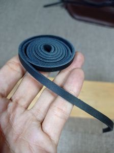 Tali Bahan Kulit Sapi Asli Lebar 3 Milimeter x  Panjang 80cm